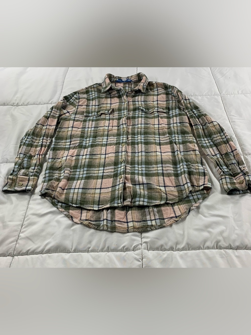 Pre loved old navy THE BOYFRIEND SHIRT button up flannel size M